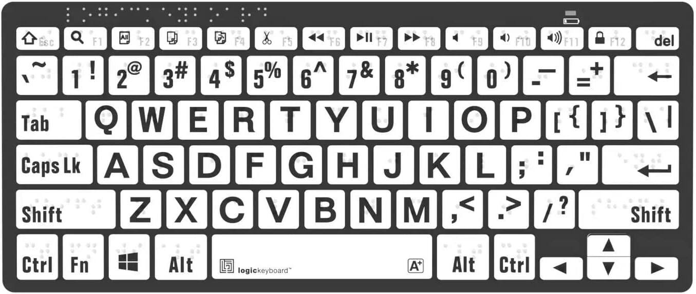 Esc 1 Tab Caps Lk Shift All Il F1 F2 F3 F4 F5 F6 F7 F8 F9 F10 F11 F12 del ! @ 3# $ % & * ( )  + 2 3 4 5 6 7 8 9 0 - = Q W E R T Y U I O P [ { ] } / I : " A S D F G H J K L ;, , Z X C V  B N M < > ? , / Shift Ctrl Fn Alt logickeyboard A+ Alt Ctrl