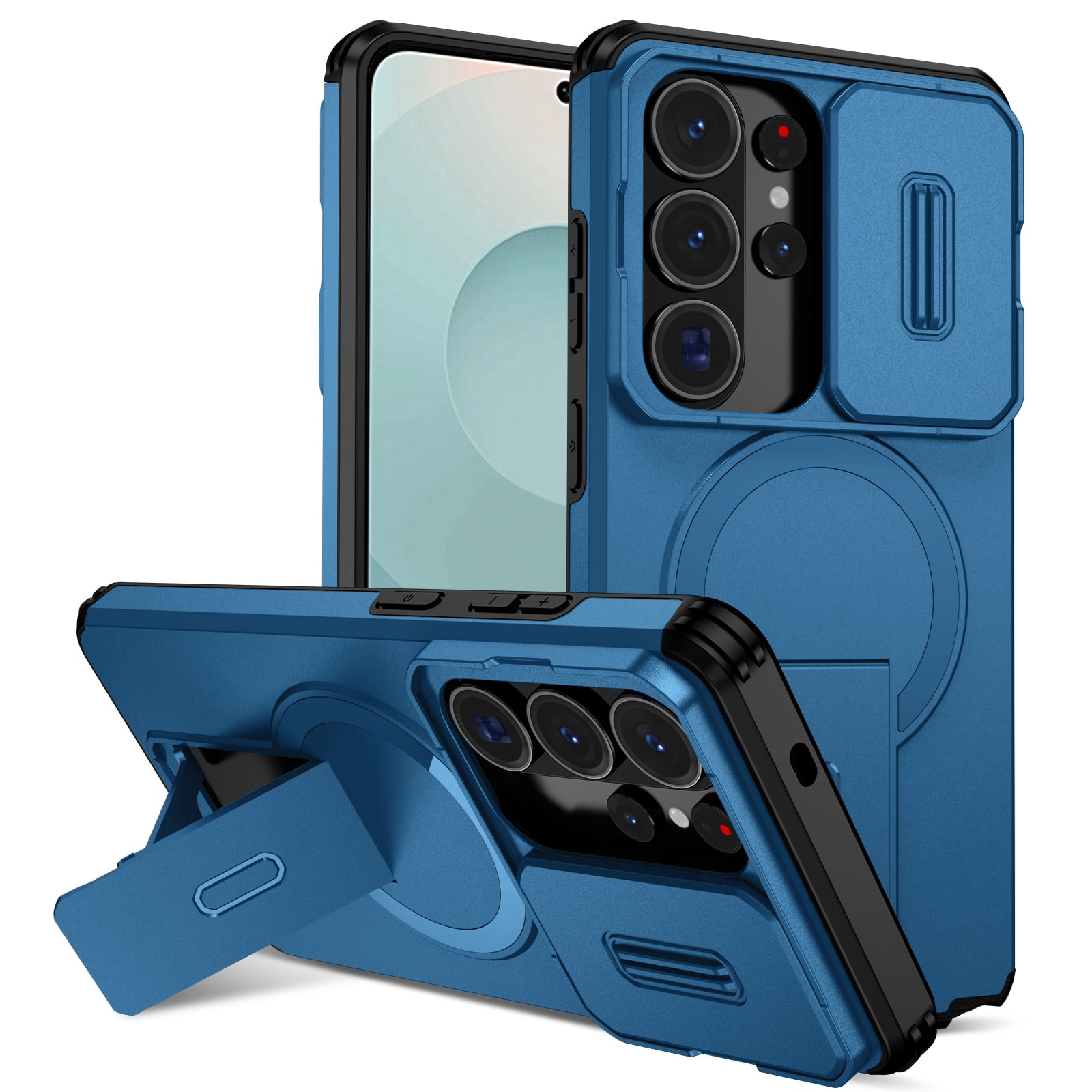 UUCOVER - Magnetic Case for Samsung Galaxy S26 Ultra Shockproof TPU+PC Case Compatible with MagSafe Stand Sliding Camera Cover - Blue price history on PriceWatchPro