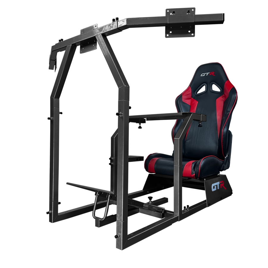 GTR Simulator GTA Model Racing Cockpit with Triple Monitor Stand ...