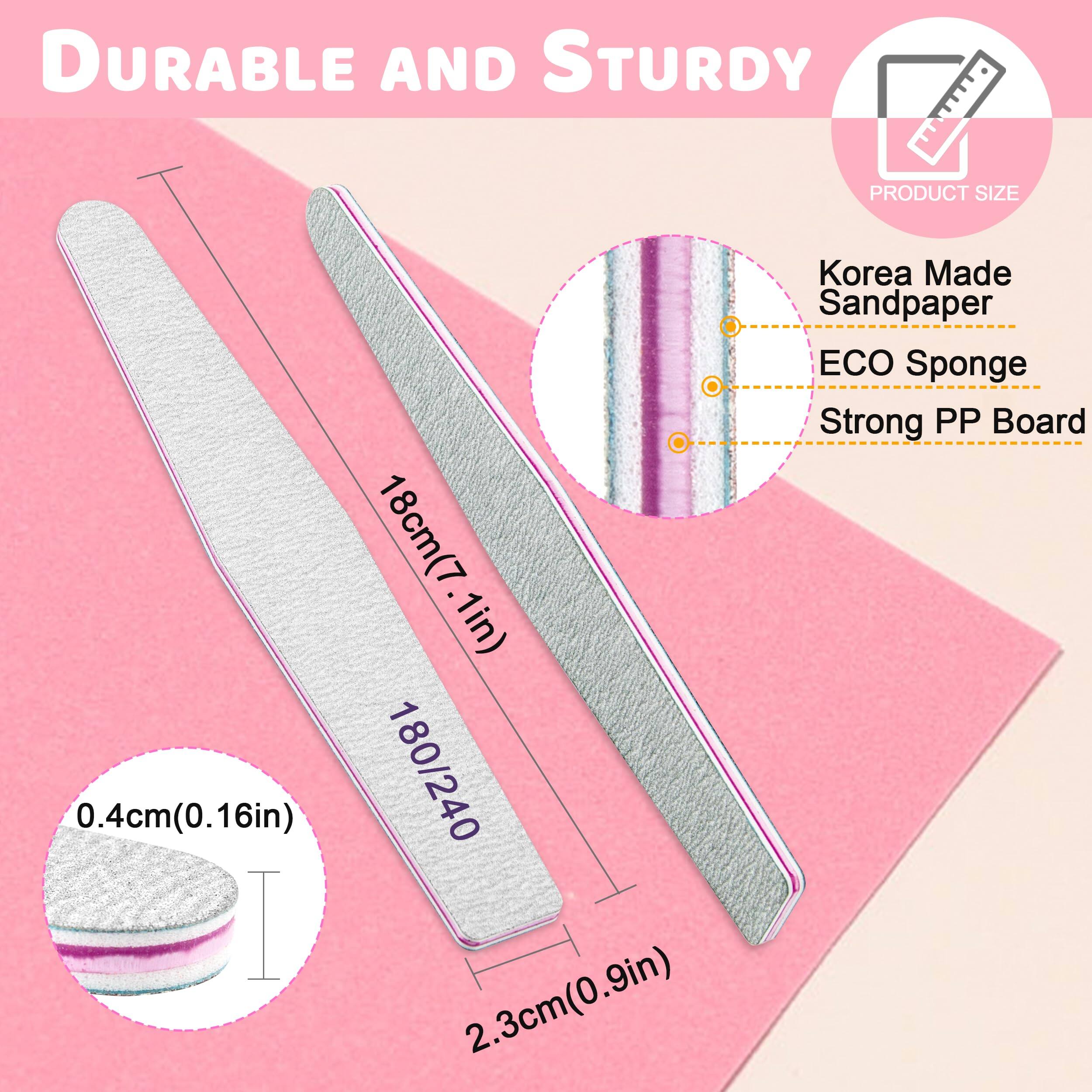DURABLE AND STURDY

PRODUCT SIZE

18cm (7.1in)

0.4cm (0.16in)

2.3cm (0.9in)

180/240

Korea Made Sandpaper

ECO Sponge

Strong PP Board