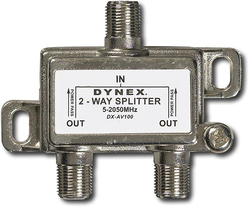  Dynex™ - 2-Way Coaxial Cable Splitter
