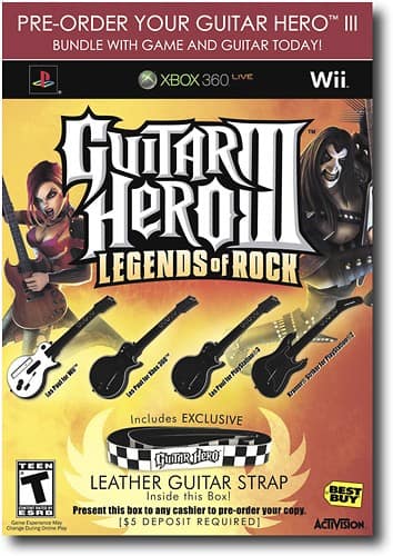 Guitar Hero 3: Legends of Rock (Game Only) - Xbox 360, Xbox 360