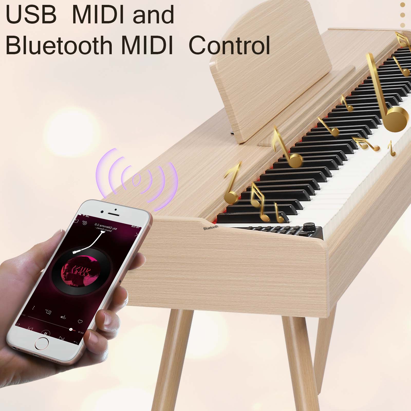 USB MIDI and Bluetooth MIDI Control