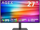 AGEX 27" IPS 4K UHD 3840x2160 100% sRGB Adjustable Stand