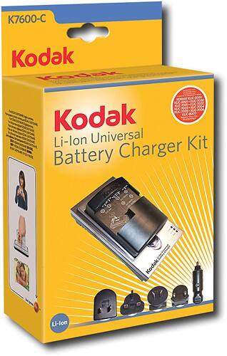 Angle Standard. Kodak - Li-Ion Universal Battery Charger.