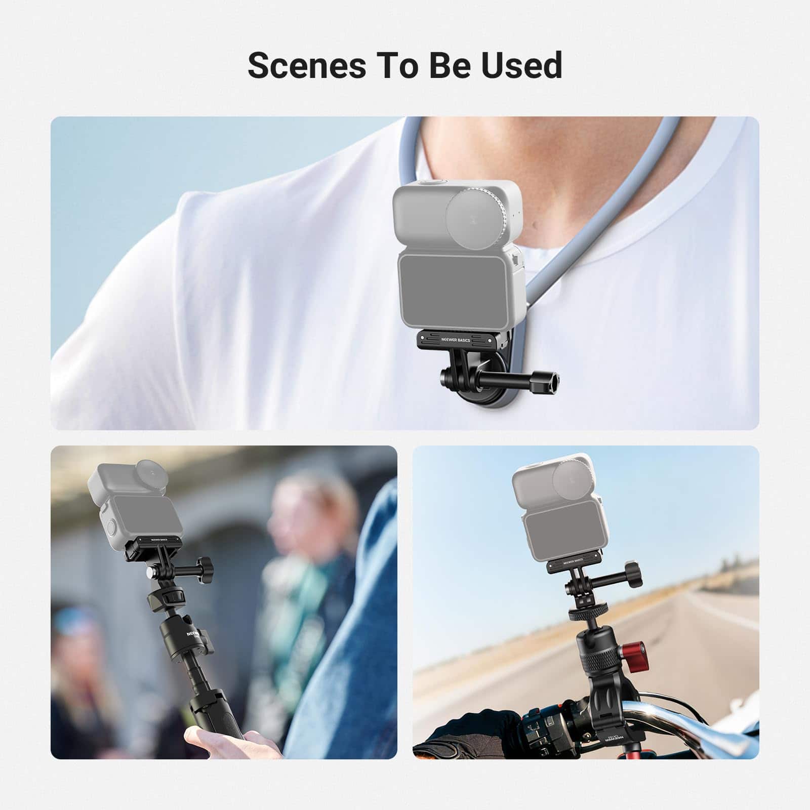 Neewer Basics Magnetic Quick Release Mount for DJI Osmo Nano, Dual