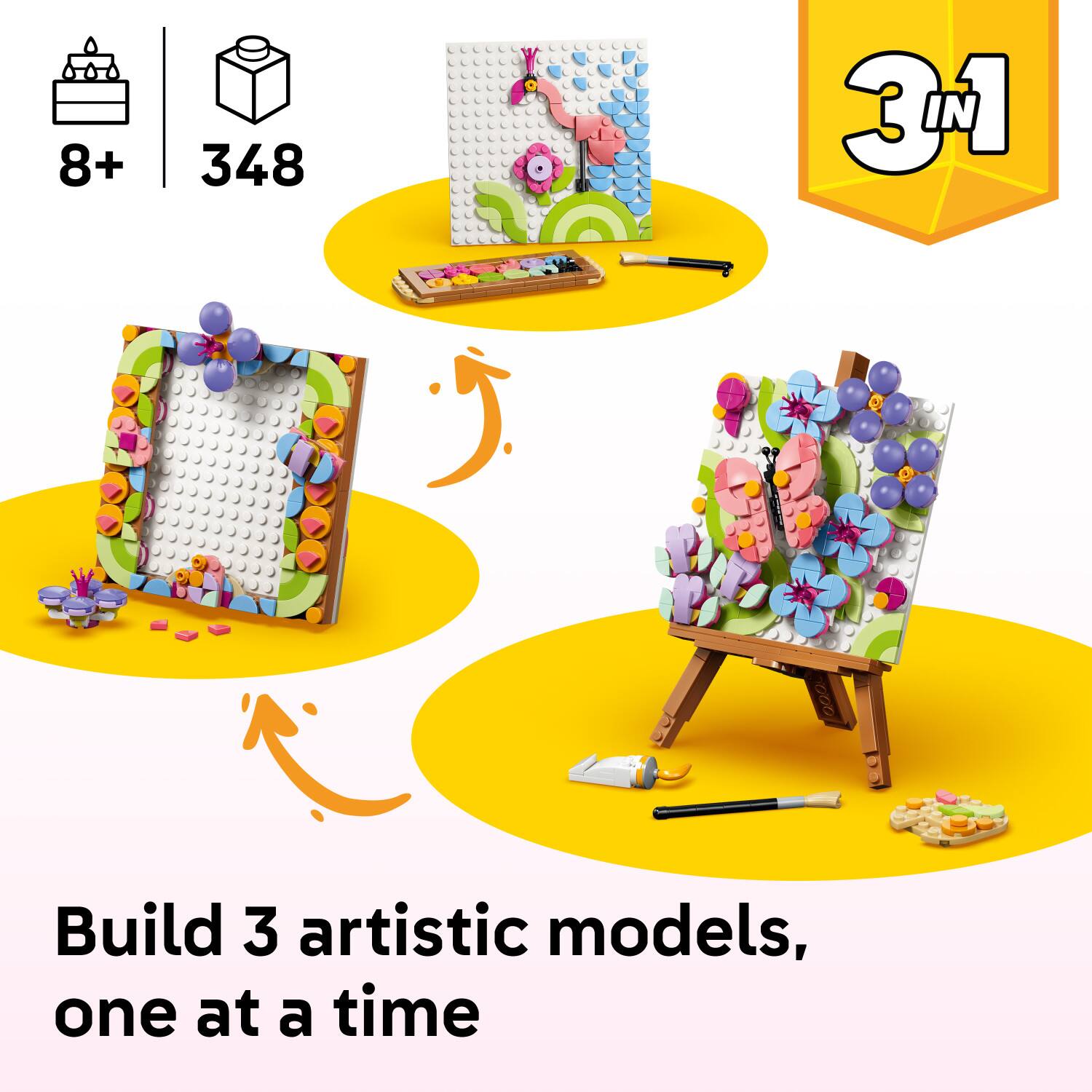 8+ 348 3 Build 3 artistic models, one at a time