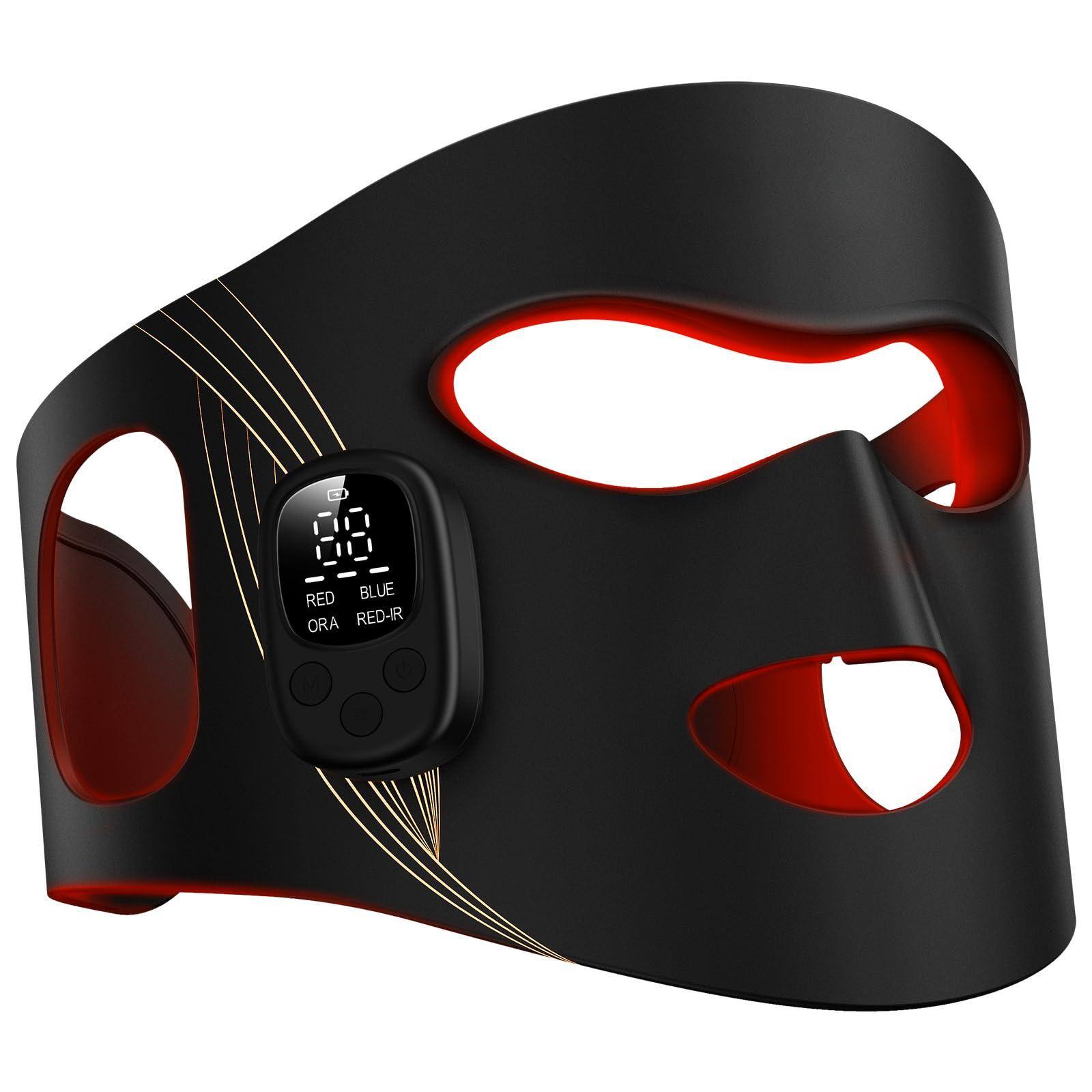 The Best Inks - Red Light Face Wireless 400 Leds 360 Led Mask Modes Nearinfrared 2000mah Rechargeable Eye Protection Antiaging - Default