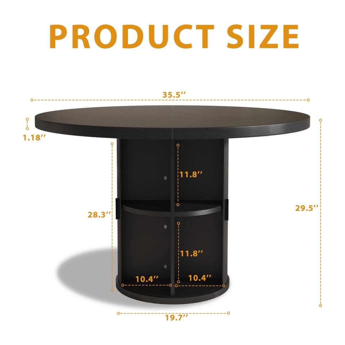 PRODUCT SIZE

35.5"
1.18"
28.3"
11.8"
29.5"
11.8"
10.4"
10.4"
19.7"