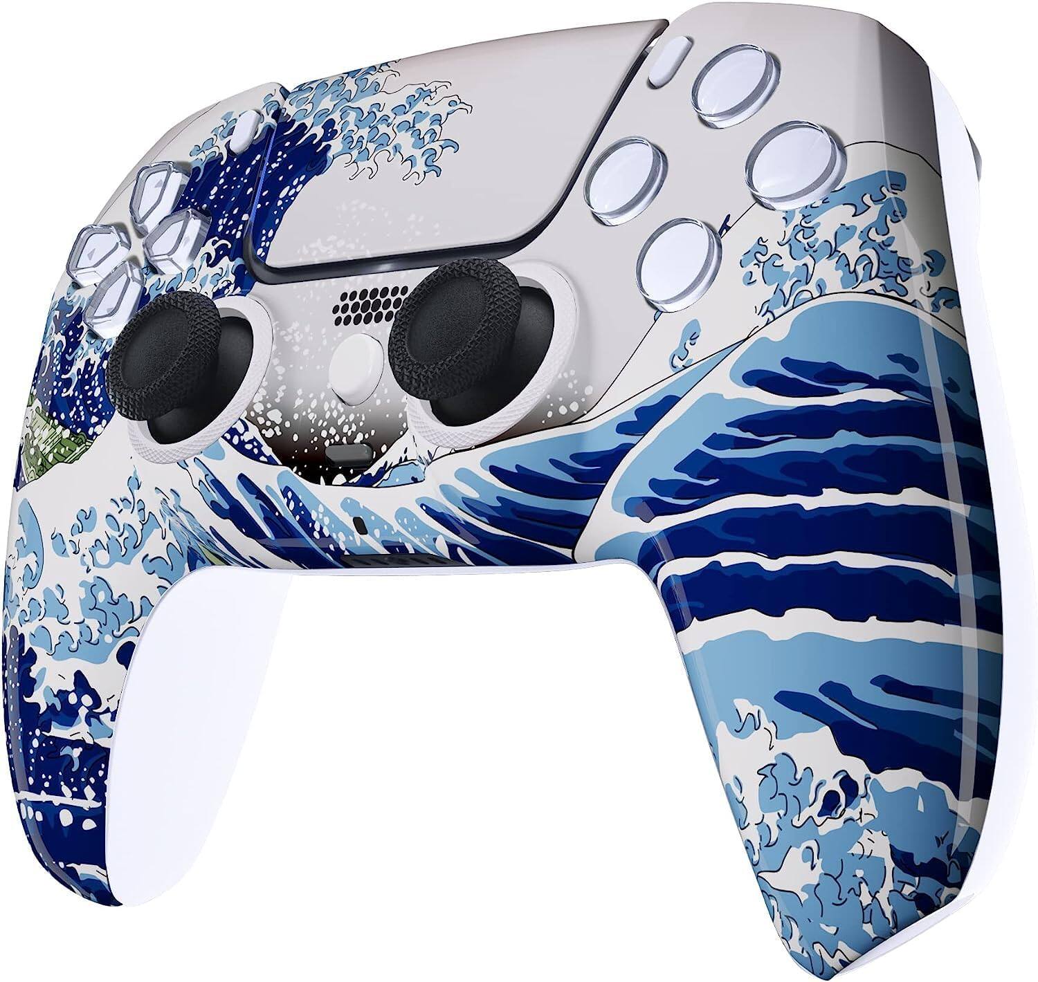 Angle. Custom Controllerzz - Custom Wireless Controller for PS5 - Waves.