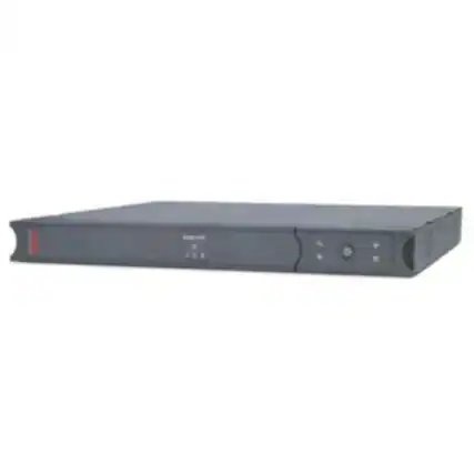 Front. APC - APC Smart-UPS SC 450VA Rackmount/Tower - 450VA/280W - 5.9 Minute Full Load - 4 x IEC 320-C13 - Battery/Surge-protected - Gray.