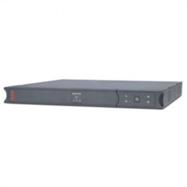 Front. APC - APC Smart-UPS SC 450VA Rackmount/Tower - 450VA/280W - 5.9 Minute Full Load - 4 x IEC 320-C13 - Battery/Surge-protected - Gray.