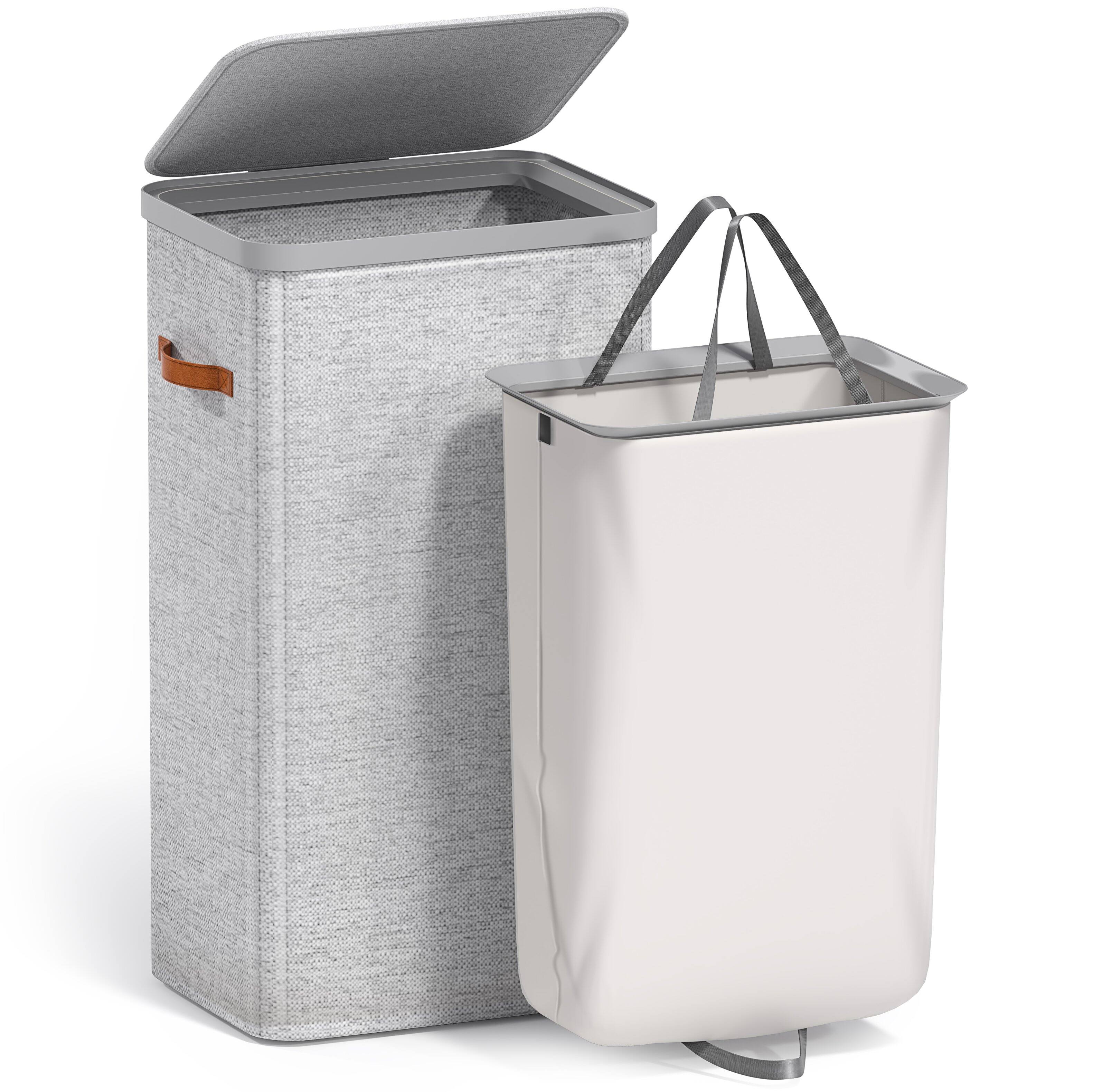 Alt View 7. Sorbus - Sorbus Fabric Laundry Hamper, Collapsible 1-Compartment Laundry Basket with Removable Laundry Bag - Gray.