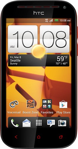  Boost Mobile - HTC One SV 4G No-Contract Cell Phone - Black