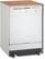 Angle Standard. GE - 24-7/8" Convertible Portable Dishwasher - White-on-White.