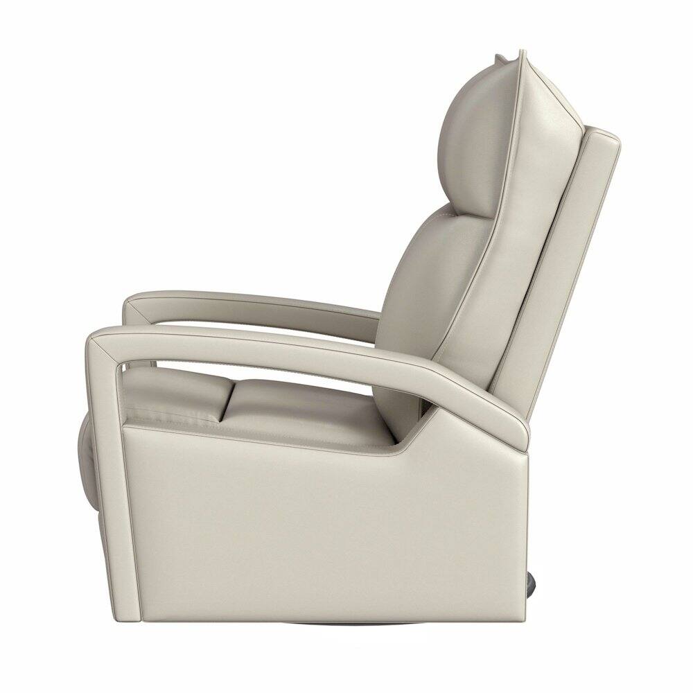 Left. Picket House Furnishings - Barnard P1 Recliner with Glider and Swivel in Del Mar Cream - Cream.