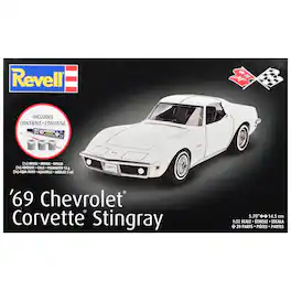 Level 3 Model Kit 1969 Chevrolet Corvette Stingray All-Included Kit 1/32 Scale Model by Revell
