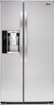 Front Zoom. LG - 26.2 Cu. Ft. Side-by-Side Refrigerator with Thru-the-Door Ice and Water - Stainless Steel.