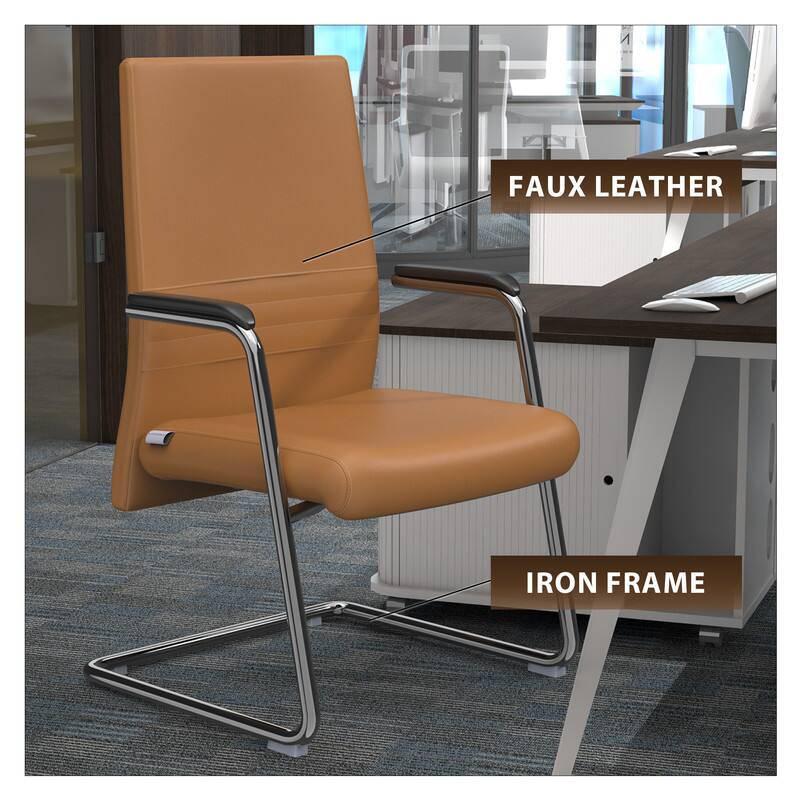 FAUX LEATHER  
IRON FRAME