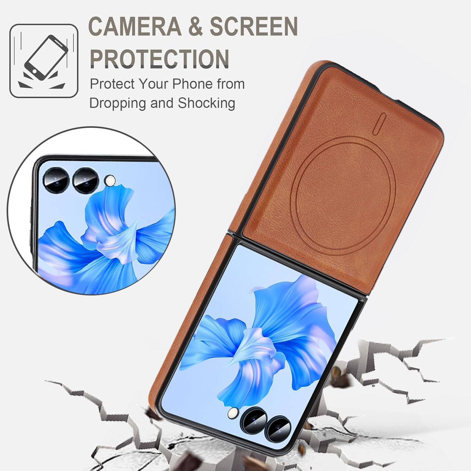 CAMERA & SCREEN PROTECTION  
Protect Your Phone from Dropping and Shocking