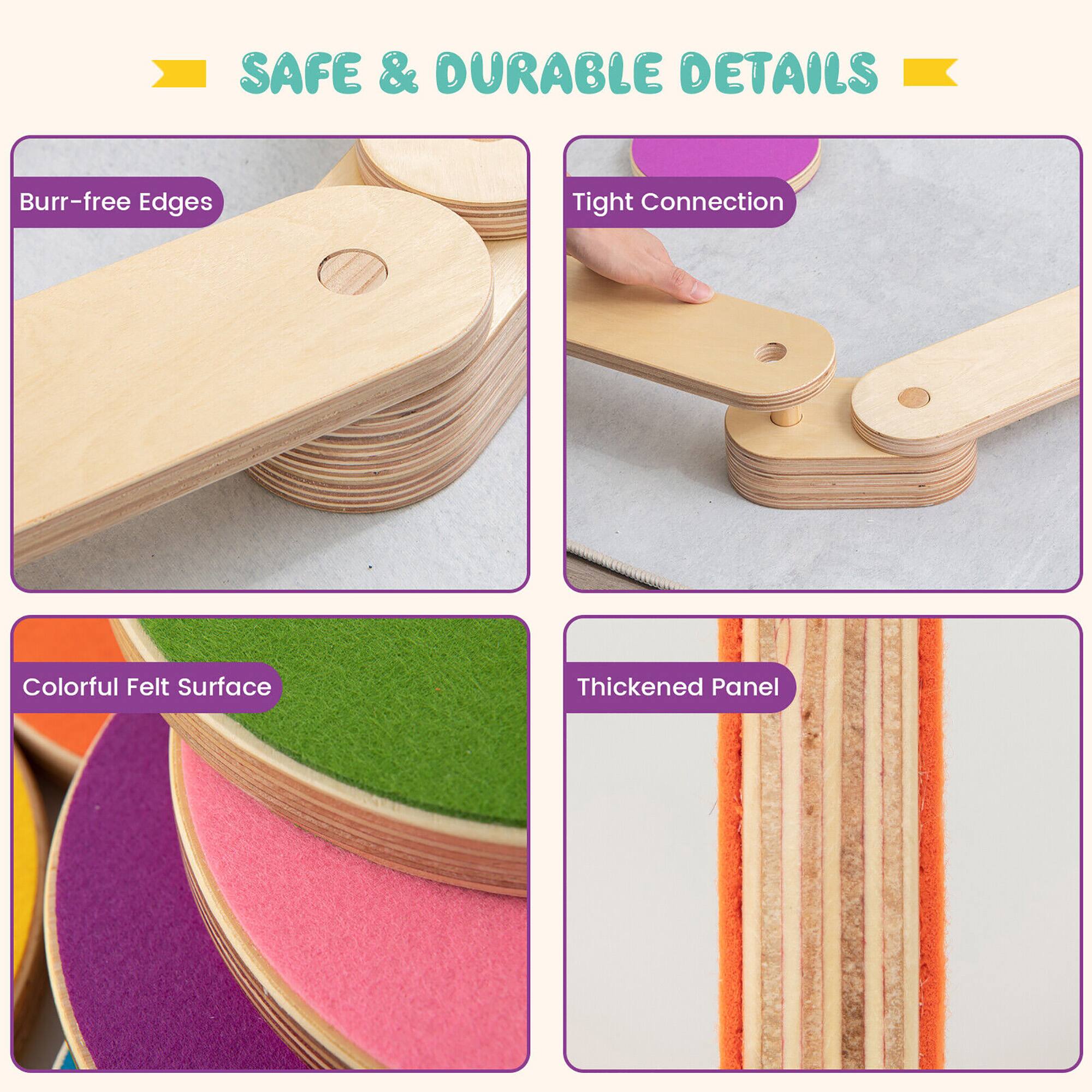SAFE & DURABLE DETAILS

- Burr-free Edges
- Tight Connection
- Colorful Felt Surface
- Thickened Panel