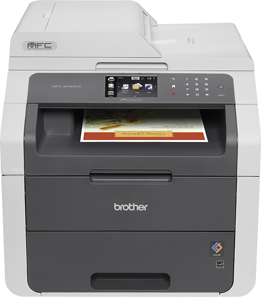 Best Buy: Brother MFC-9130CW Color Wireless Laser Printer Gray MFC