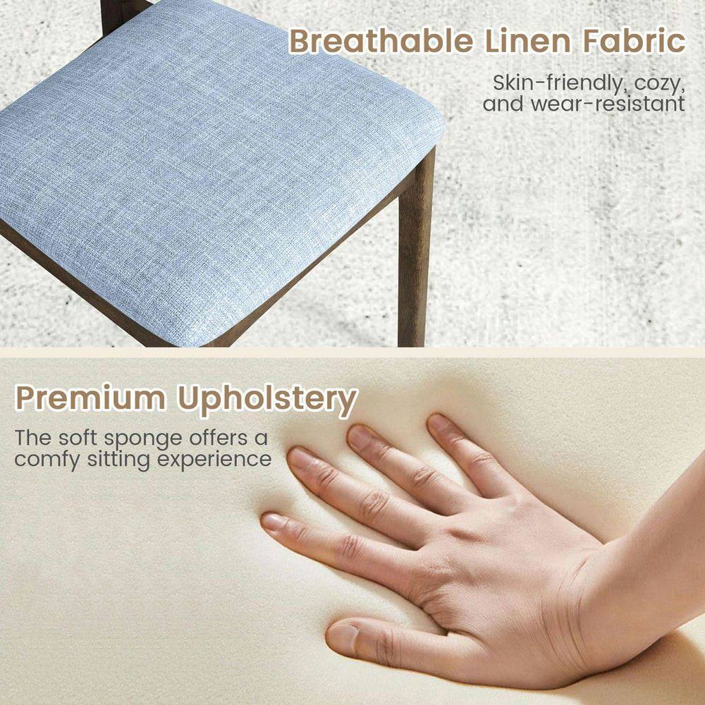 Breathable Linen Fabric  
Skin-friendly, cozy, and wear-resistant  

Premium Upholstery  
The soft sponge offers a comfy sitting experience
