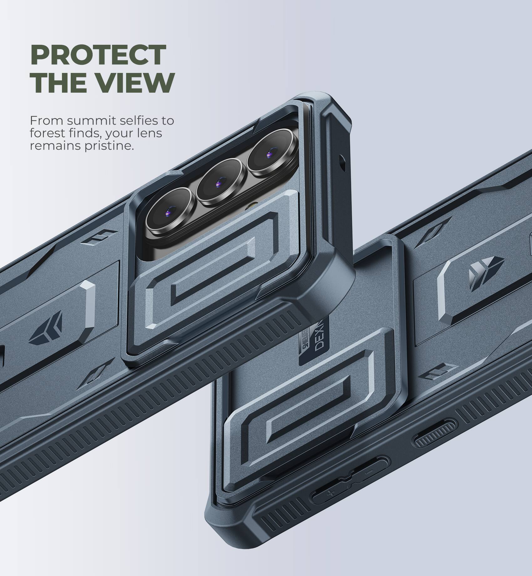 PROTECT THE VIEW  
From summit selfies to forest finds, your lens remains pristine.  
EDEX