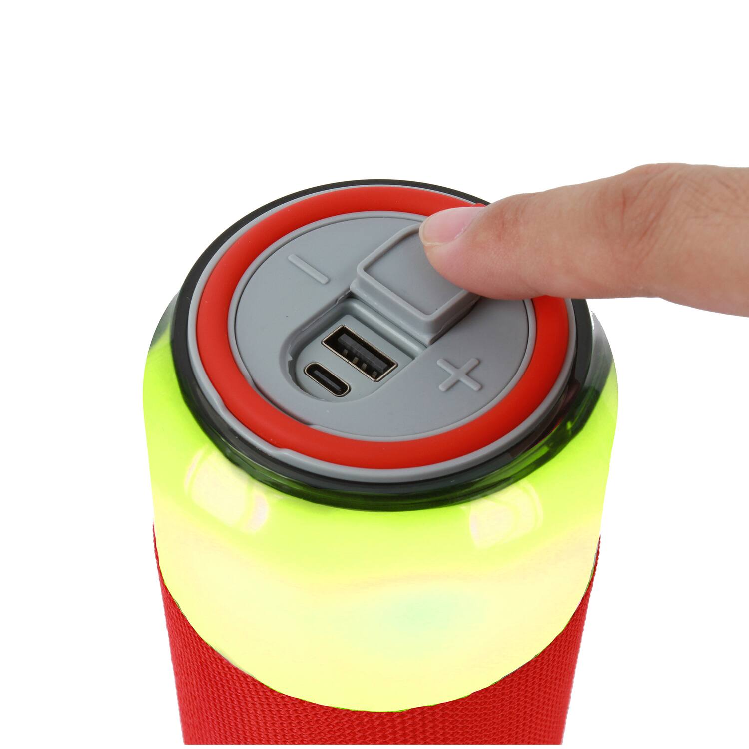 Angle. Supersonic - SodaBoom Portable Bluetooth Speaker True Wireless, LED Light Show, SC-2335BT - Red.