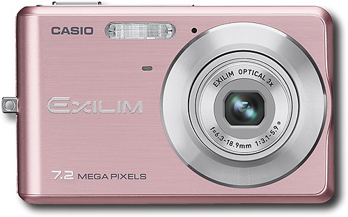 for Casio EXILIM Card EX Point and Shoot Digital Cameras and Screen Protector and Mini Tripod Pink Metallic Pascal Hardshell Aluminum Cube Case