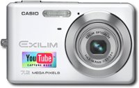 Front Standard. Casio - EXILIM 7.2MP Digital Camera - Silver.