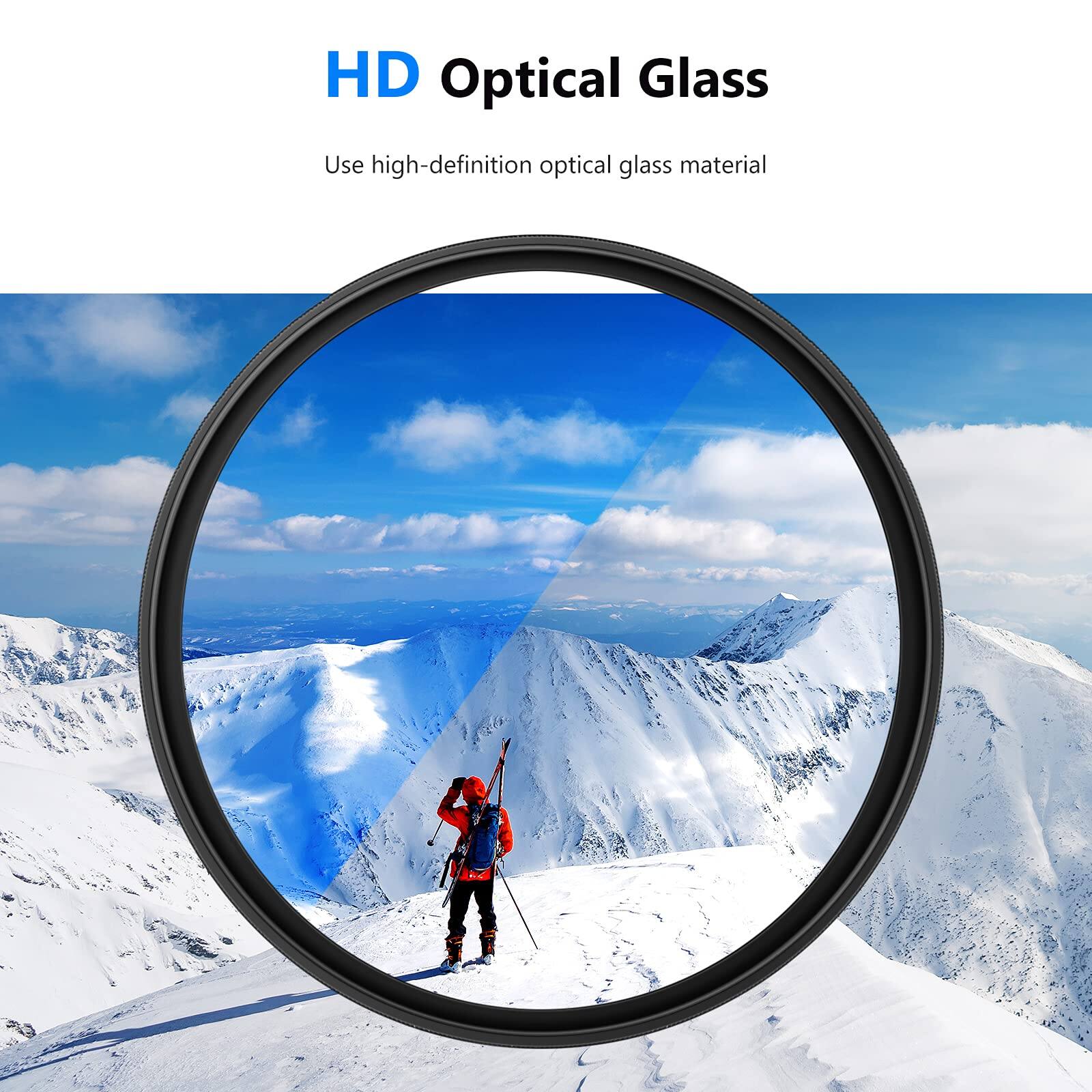 HD Optical Glass  
Use high-definition optical glass material