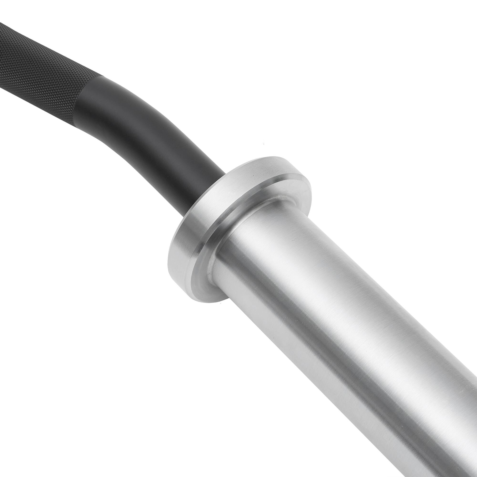 Alt View 3. Philosophy Gym - 47-in Super Curl Olympic Barbell - 400LB 4 Needle Bearing 2-in Weight Bar - Chrome.