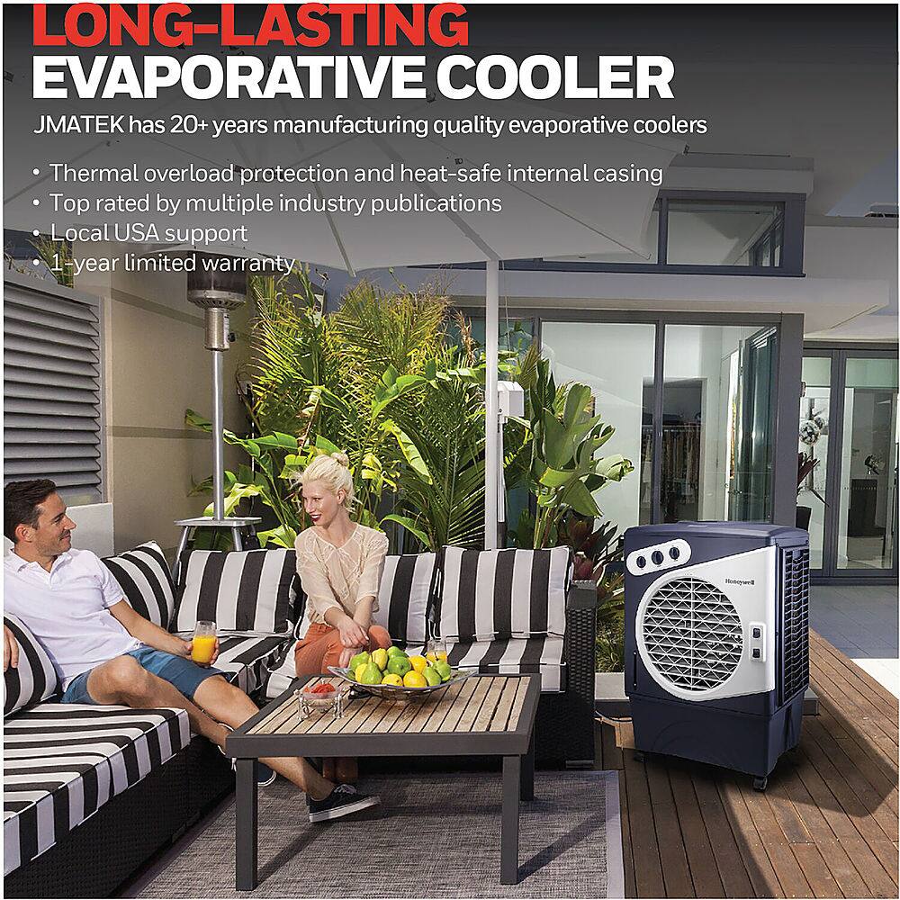 Alt View 17. Honeywell - Portable Indoor/Outdoor Evaporative Air Cooler - White.