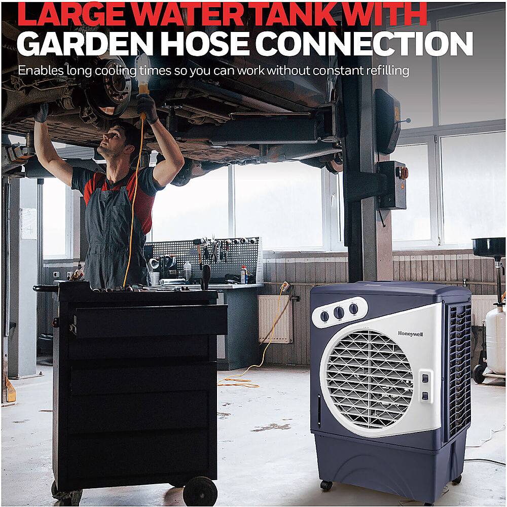 Alt View 19. Honeywell - Portable Indoor/Outdoor Evaporative Air Cooler - White.