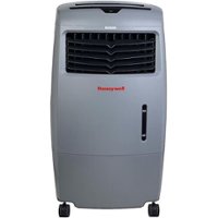 Honeywell 500 CFM Indoor and Outdoor Evaporative Air Cooler (Swamp Cooler) with Remote Control - White - Front_Zoom