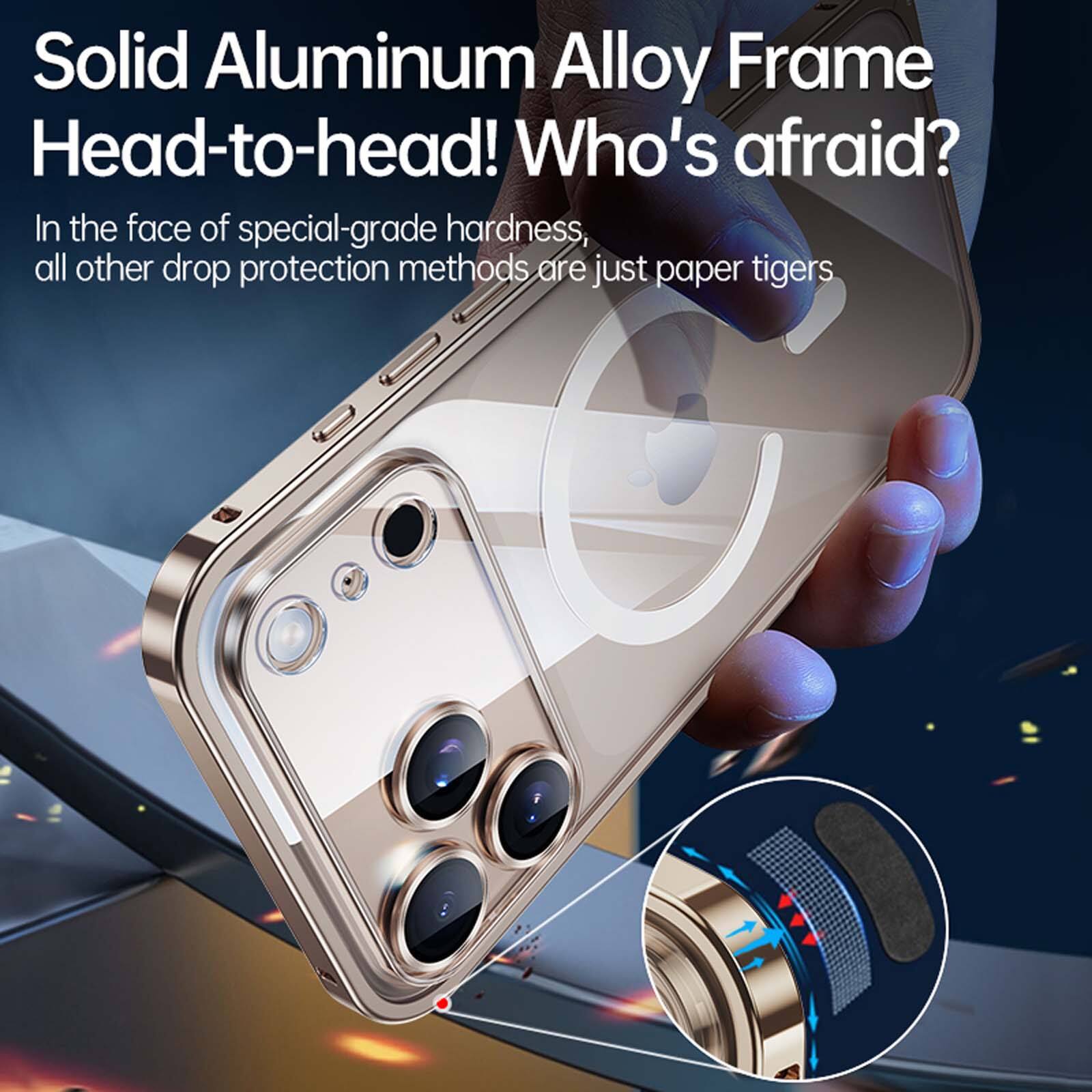 Solid Aluminum Alloy Frame Head-to-head! Who's afraid?

In the face of special-grade hardness, all other drop protection methods are just paper tigers.