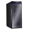 Ivation - 12 Bottle Thermoelectric Wine Cooler, Quiet Freestanding Wine Fridge - Black