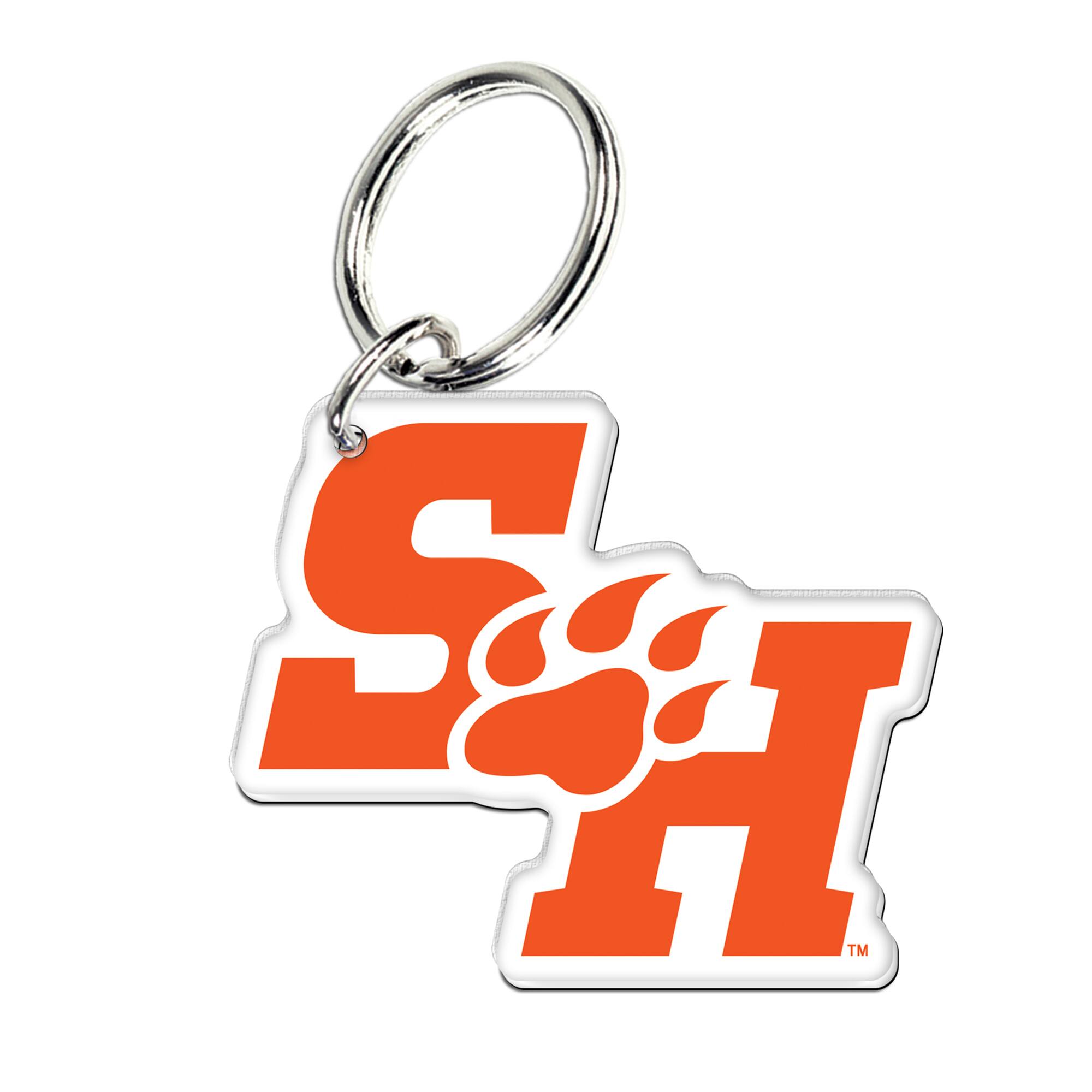 Front. WinCraft - Sam Houston State Bearkats Premium Acrylic Team Key Ring - Multicolor.