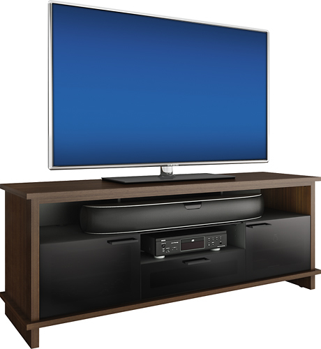 Angle View: BDI - Braden A/V Cabinet for Flat-Panel TVs Up to 75" - Chocolate