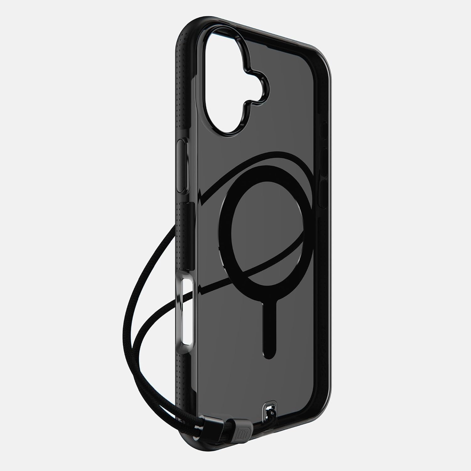 Back. BodyGuardz - BodyGuardz Ace Pro with MagSafe Smoke Black Case - iPhone 16 Plus - Black.