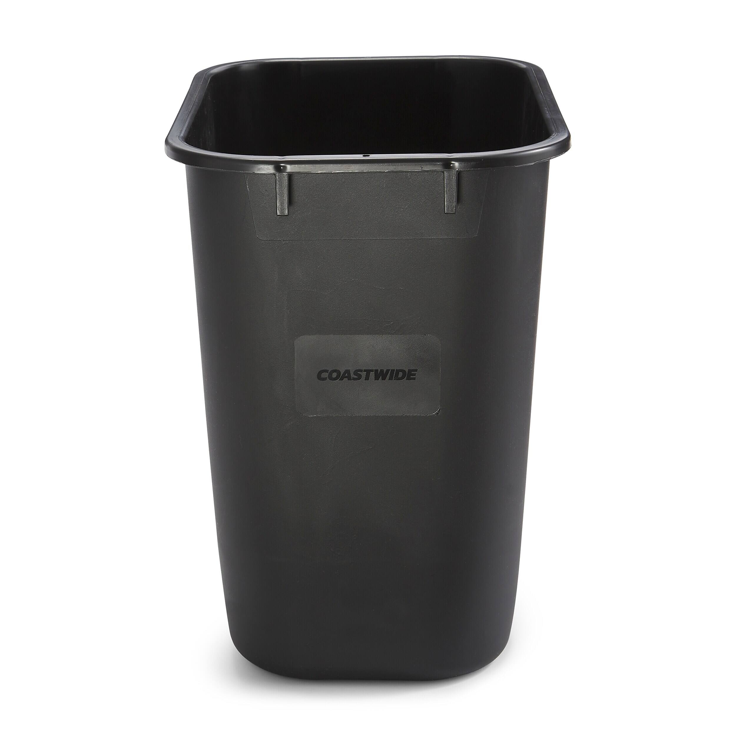 Alt View 6. Coastwide Professional - Indoor Trash Can Without Lid Soft Molded Plastic, 3.5 Gallon - Black.