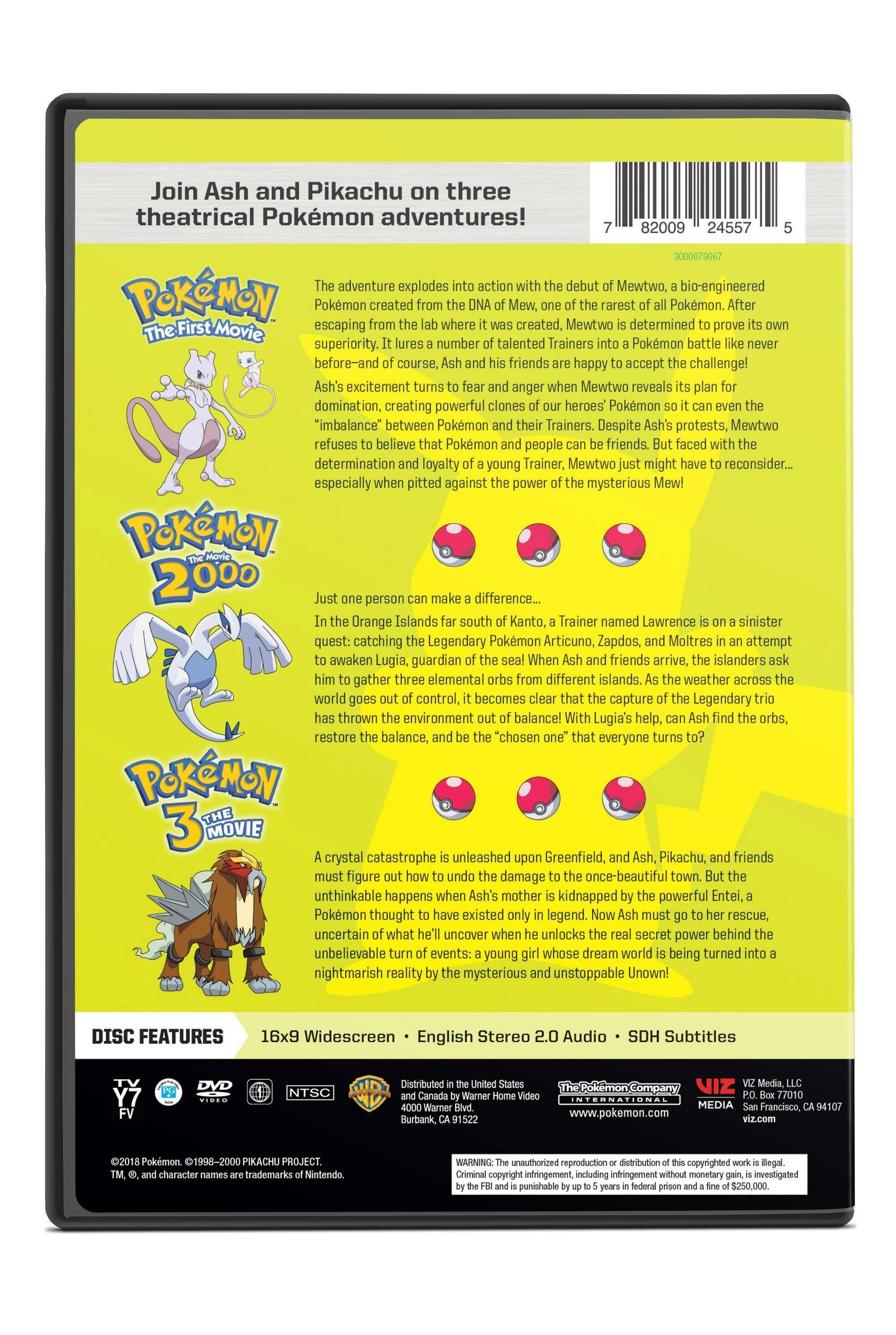 Angle. Pokémon - The First Movie/Pokemon - The Movie 2000/Pokémon 3 (DVD Triple Feature) [DVD].