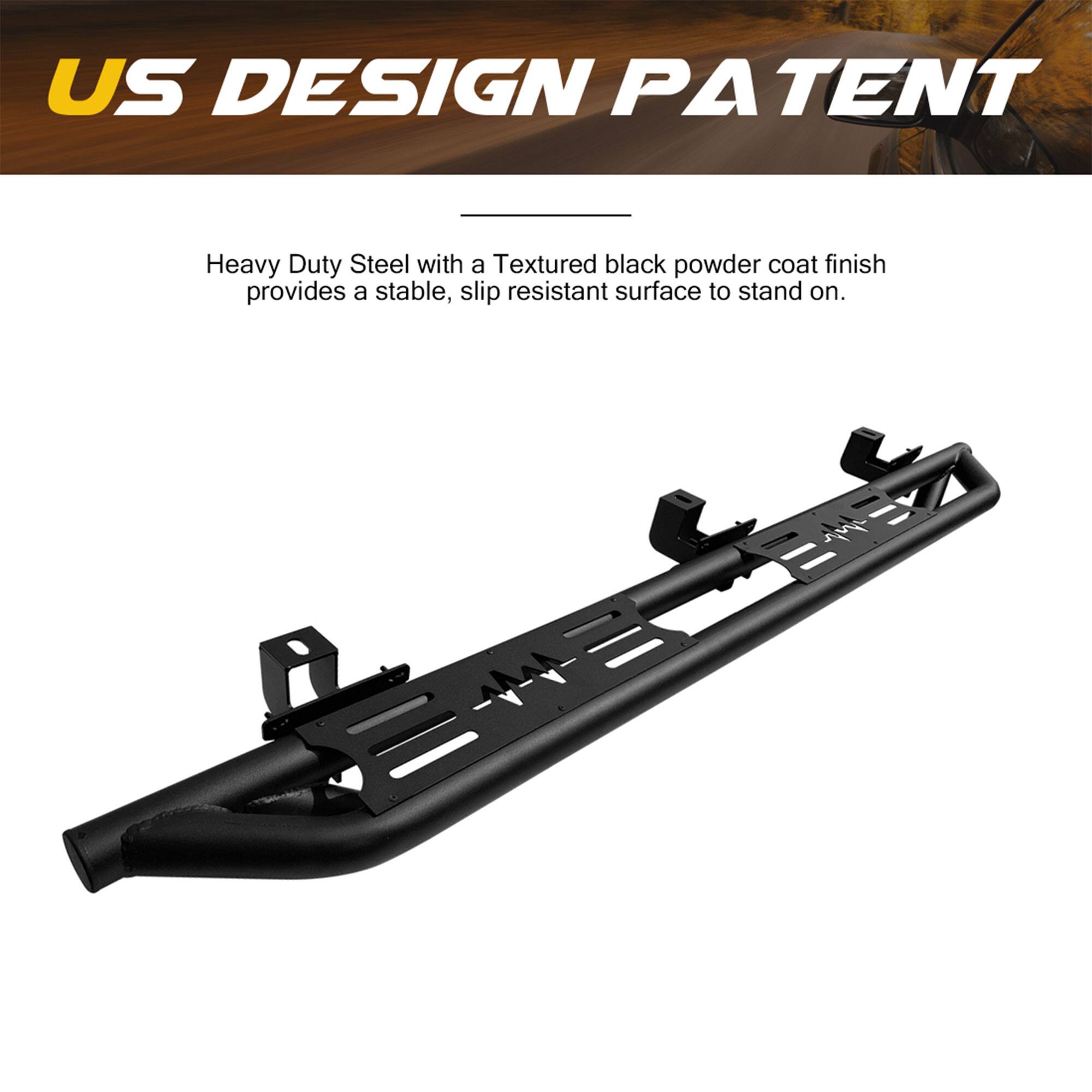 US DESIGN PATENT

Heavy Duty Steel with a Textured black powder coat finish provides a stable, slip resistant surface to stand on.