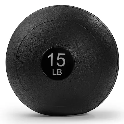 Front. Sunny Health & Fitness - Slam Ball 15LBS - Black.