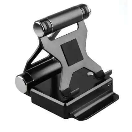 Front. Kitcheniva - Multi Functional Podium Style Stand With Power Bank For iPad iPhone And Smart Gadgets Black - Black.