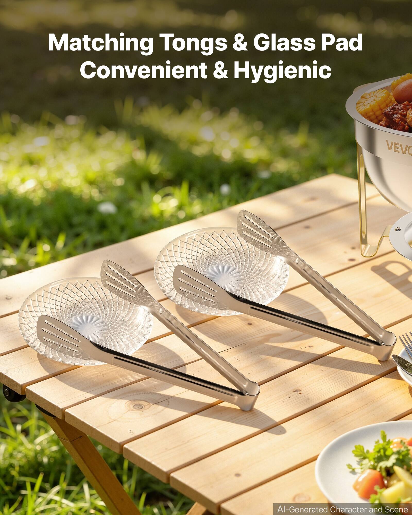 Matching Tongs & Glass Pad Convenient & Hygienic

VEVO

AI-Generated Character and Scene