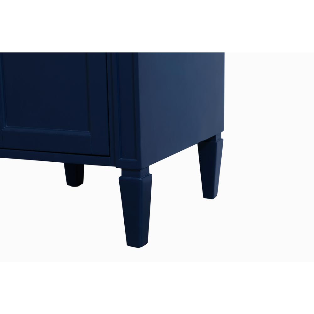 Back. Elegant Kitchen and Bath - 18 inch Single bathroom vanity in blue - Blue.