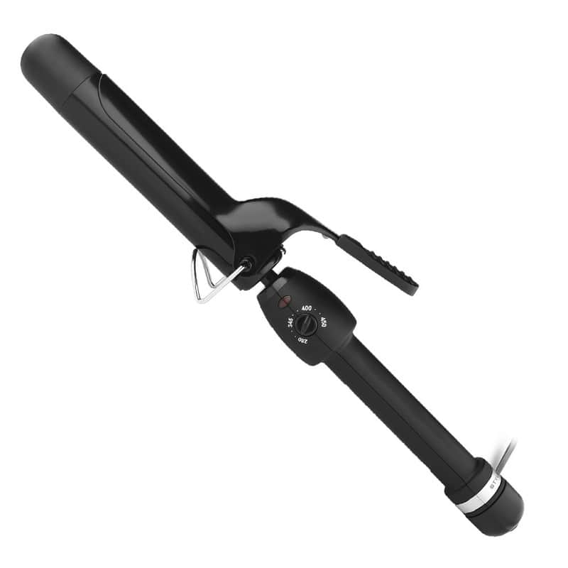 StyleCraft - Stay-Temp Gold Professional Curling Iron 1.25" - Black