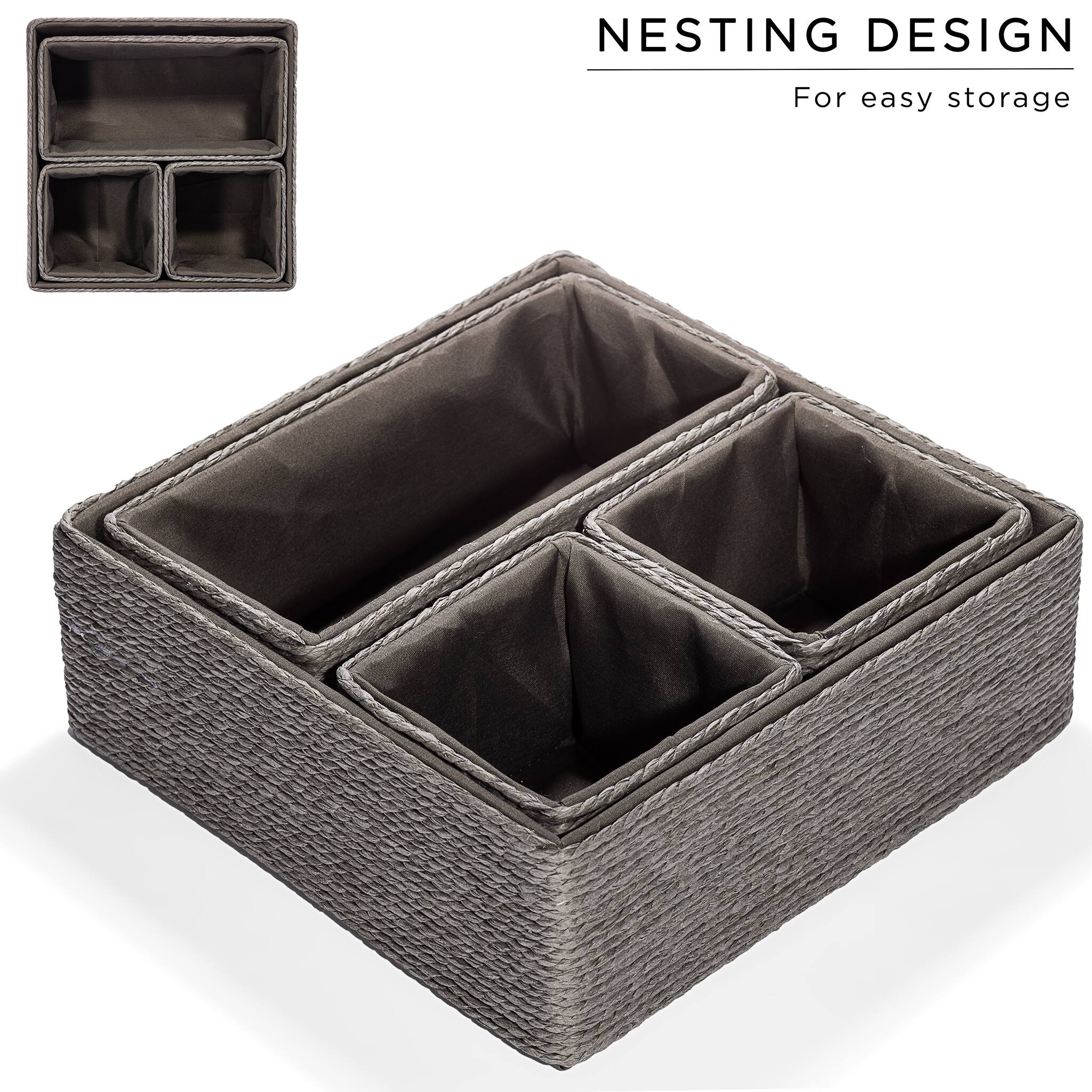 NESTING DESIGN  
For easy storage